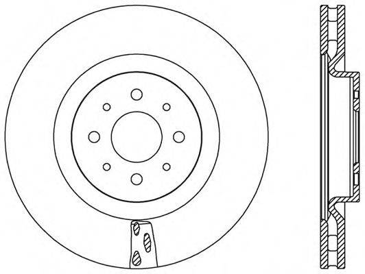 OPEN PARTS BDA256320 гальмівний диск