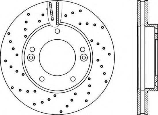OPEN PARTS BDRS224025 гальмівний диск