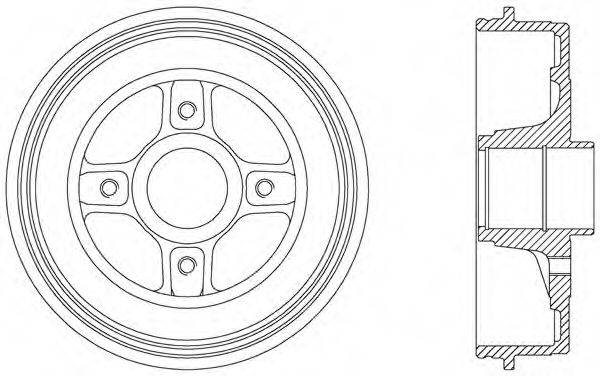 OPEN PARTS BAD903930 Гальмівний барабан