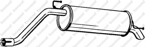 BOSAL 148145 Глушник вихлопних газів кінцевий