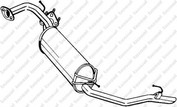 BOSAL 282949 Глушник вихлопних газів кінцевий