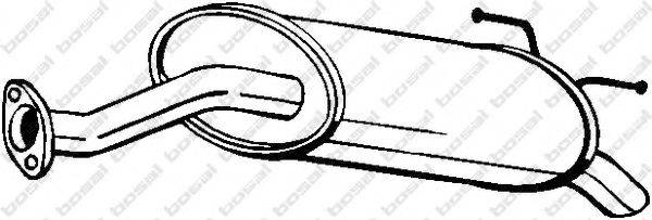 BOSAL 163393 Глушник вихлопних газів кінцевий