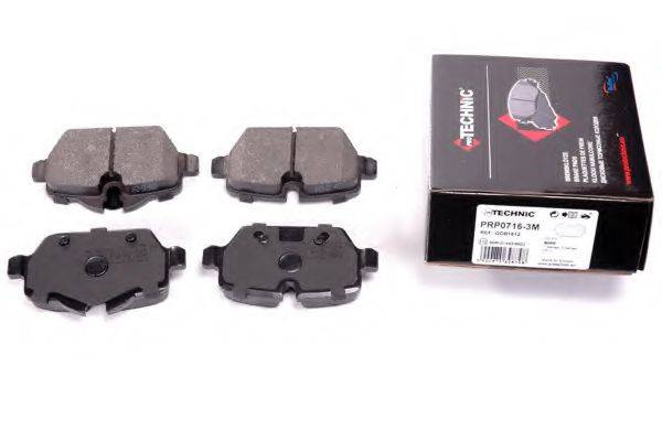 PROTECHNIC PRP07163M Комплект гальмівних колодок, дискове гальмо