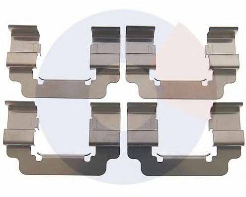 CARRAB BRAKE PARTS 2508 Комплектуючі, колодки дискового гальма