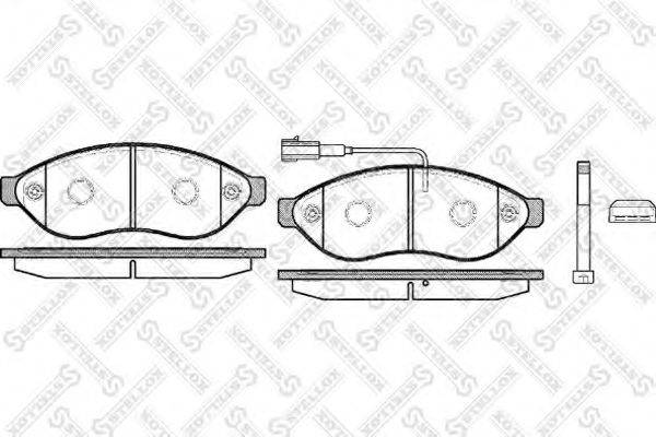 STELLOX 001091BSX Комплект гальмівних колодок, дискове гальмо