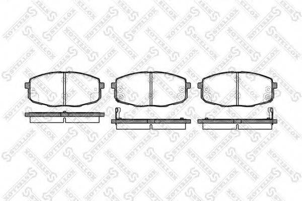 STELLOX 1049002SX Комплект гальмівних колодок, дискове гальмо