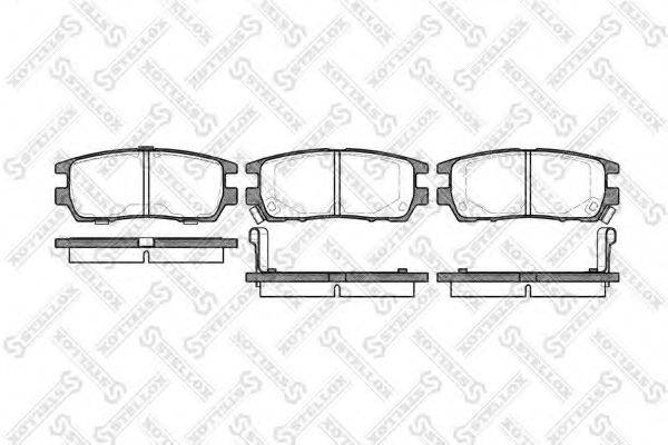 STELLOX 416002BSX Комплект гальмівних колодок, дискове гальмо