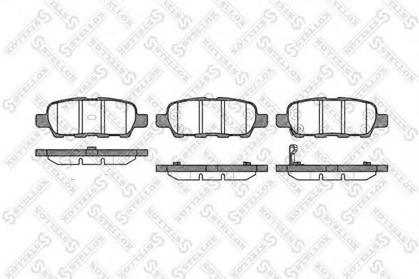 STELLOX 887001SX Комплект гальмівних колодок, дискове гальмо