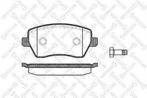 STELLOX 998000SX Комплект гальмівних колодок, дискове гальмо