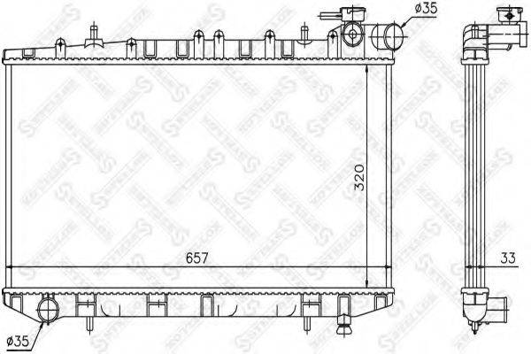 STELLOX 1025992SX Радіатор, охолодження двигуна