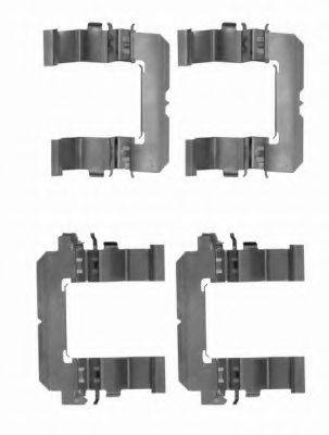 HELLA PAGID 8DZ355204201 Комплектуючі, колодки дискового гальма