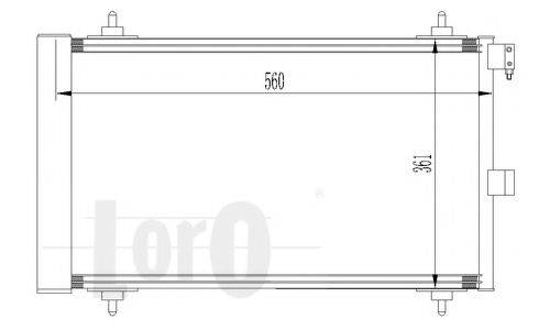 LORO 0090160008 Конденсатор, кондиціонер