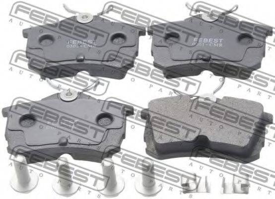 FEBEST 0301CMR Комплект гальмівних колодок, дискове гальмо