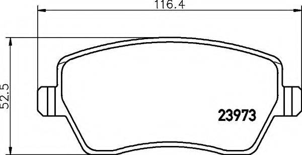 COBREQ N456 Комплект гальмівних колодок, дискове гальмо