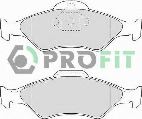 PROFIT 50001393 Комплект гальмівних колодок, дискове гальмо