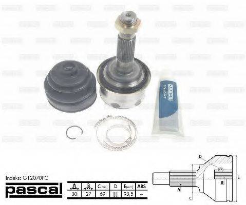 PASCAL G12070PC Шарнірний комплект, приводний вал