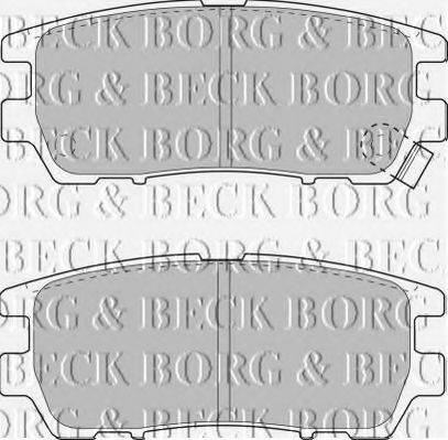 BORG & BECK BBP1582 Комплект гальмівних колодок, дискове гальмо
