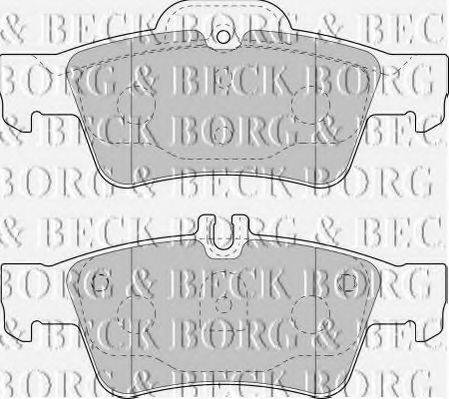 BORG & BECK BBP1798 Комплект гальмівних колодок, дискове гальмо