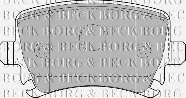 BORG & BECK BBP1877 Комплект гальмівних колодок, дискове гальмо