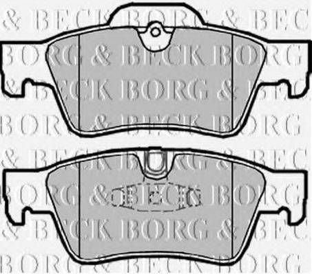 BORG & BECK BBP2031 Комплект гальмівних колодок, дискове гальмо