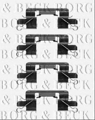 BORG & BECK BBK1397 Комплектуючі, колодки дискового гальма