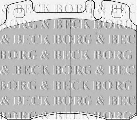 BORG & BECK BBP1464 Комплект гальмівних колодок, дискове гальмо