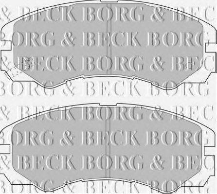 BORG & BECK BBP1485 Комплект гальмівних колодок, дискове гальмо