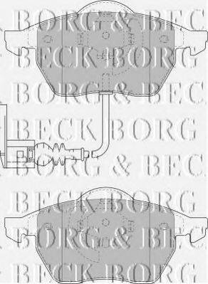 BORG & BECK BBP1734 Комплект гальмівних колодок, дискове гальмо