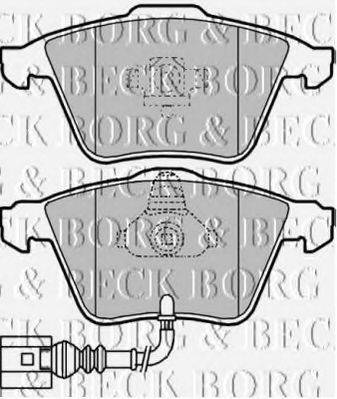 BORG & BECK BBP2012 Комплект гальмівних колодок, дискове гальмо