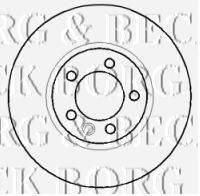 BORG & BECK BBD5916S гальмівний диск