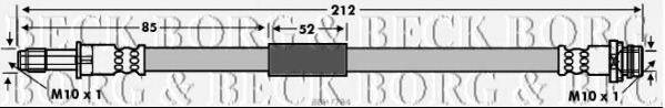 BORG & BECK BBH7784 Гальмівний шланг