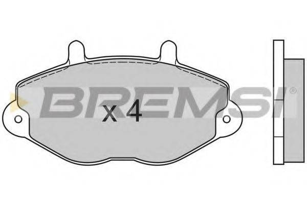 BREMSI BP2549 Комплект гальмівних колодок, дискове гальмо