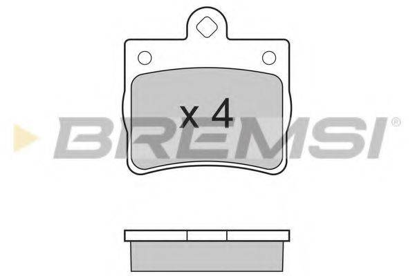 BREMSI BP2771 Комплект гальмівних колодок, дискове гальмо
