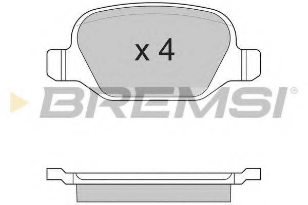 BREMSI BP2891 Комплект гальмівних колодок, дискове гальмо