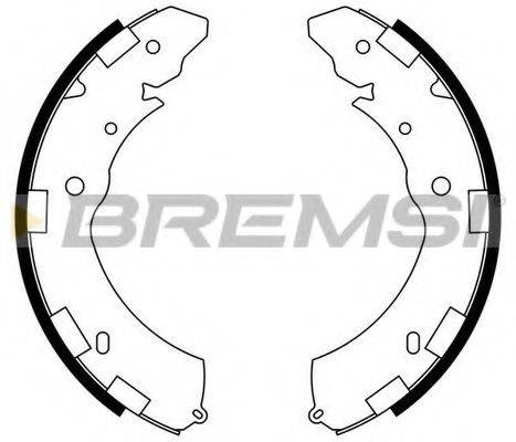 BREMSI GF0833 Комплект гальмівних колодок