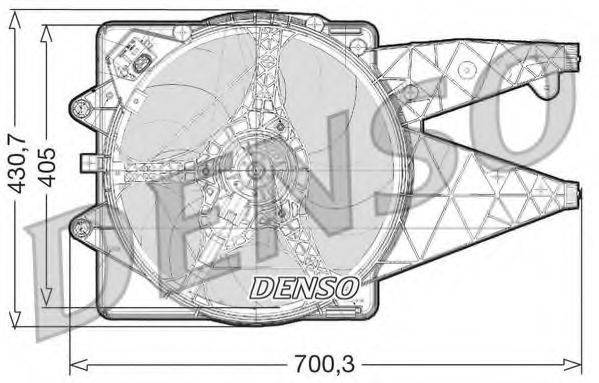 DENSO DER01020 Вентилятор, охолодження двигуна