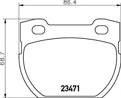 MINTEX MDB2579 Комплект гальмівних колодок, дискове гальмо