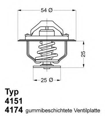 WAHLER 417488D Термостат, охолоджуюча рідина