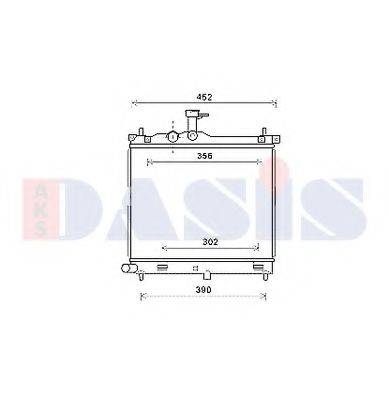 AKS DASIS 560073N Радіатор, охолодження двигуна