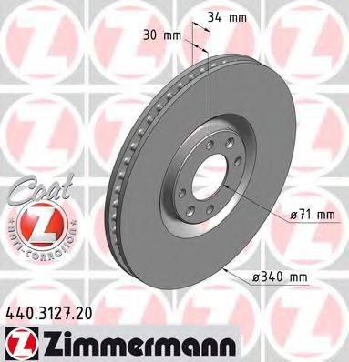 ZIMMERMANN 440312720 гальмівний диск