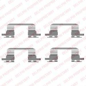 DELPHI LX0431 Комплектуючі, колодки дискового гальма
