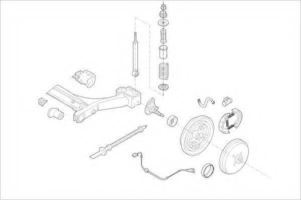 DELPHI VW01900R Підвіска колеса