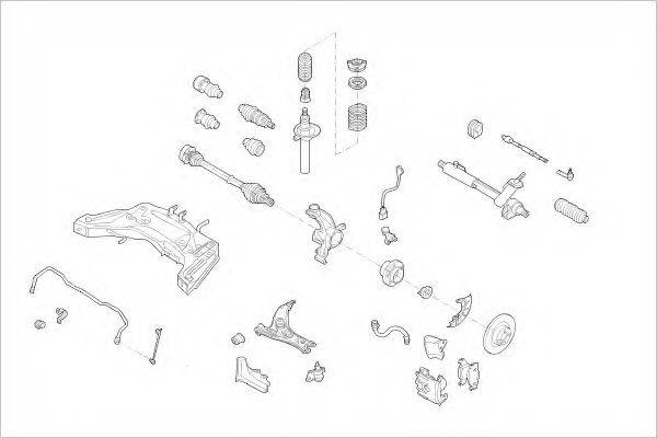 DELPHI VW16521F Підвіска колеса