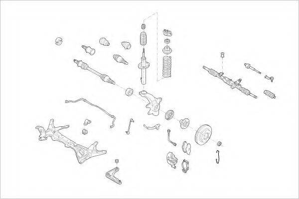 DELPHI FORD12445F Підвіска колеса