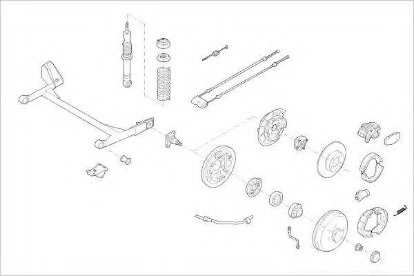 DELPHI FORD12445R Підвіска колеса