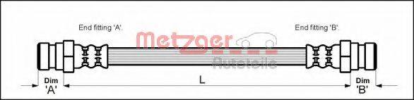 METZGER 4113331 Гальмівний шланг
