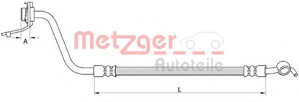 METZGER 4111057 Гальмівний шланг