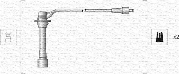 MAGNETI MARELLI 941318111135 Комплект дротів запалювання