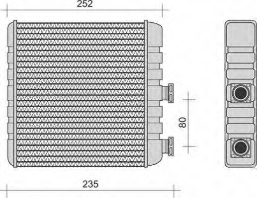 MAGNETI MARELLI 350218270000 Теплообмінник, опалення салону